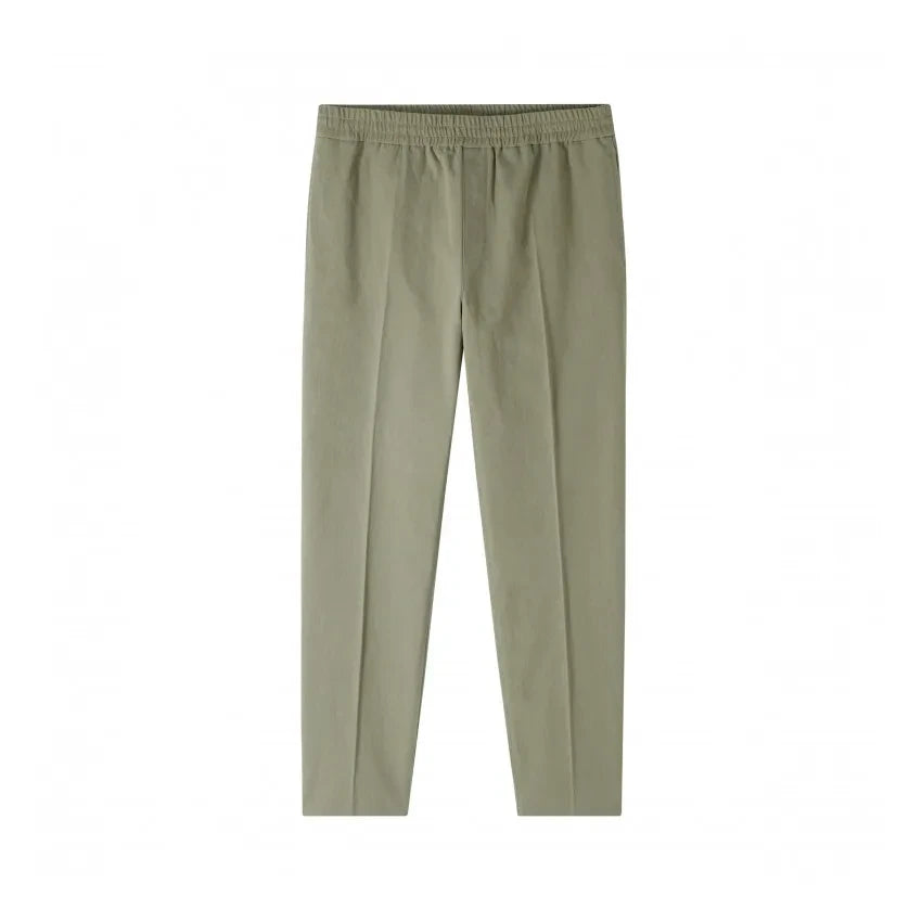 A.P.C. - Pieter Elastic Linen and Cotton Trousers | Khaki