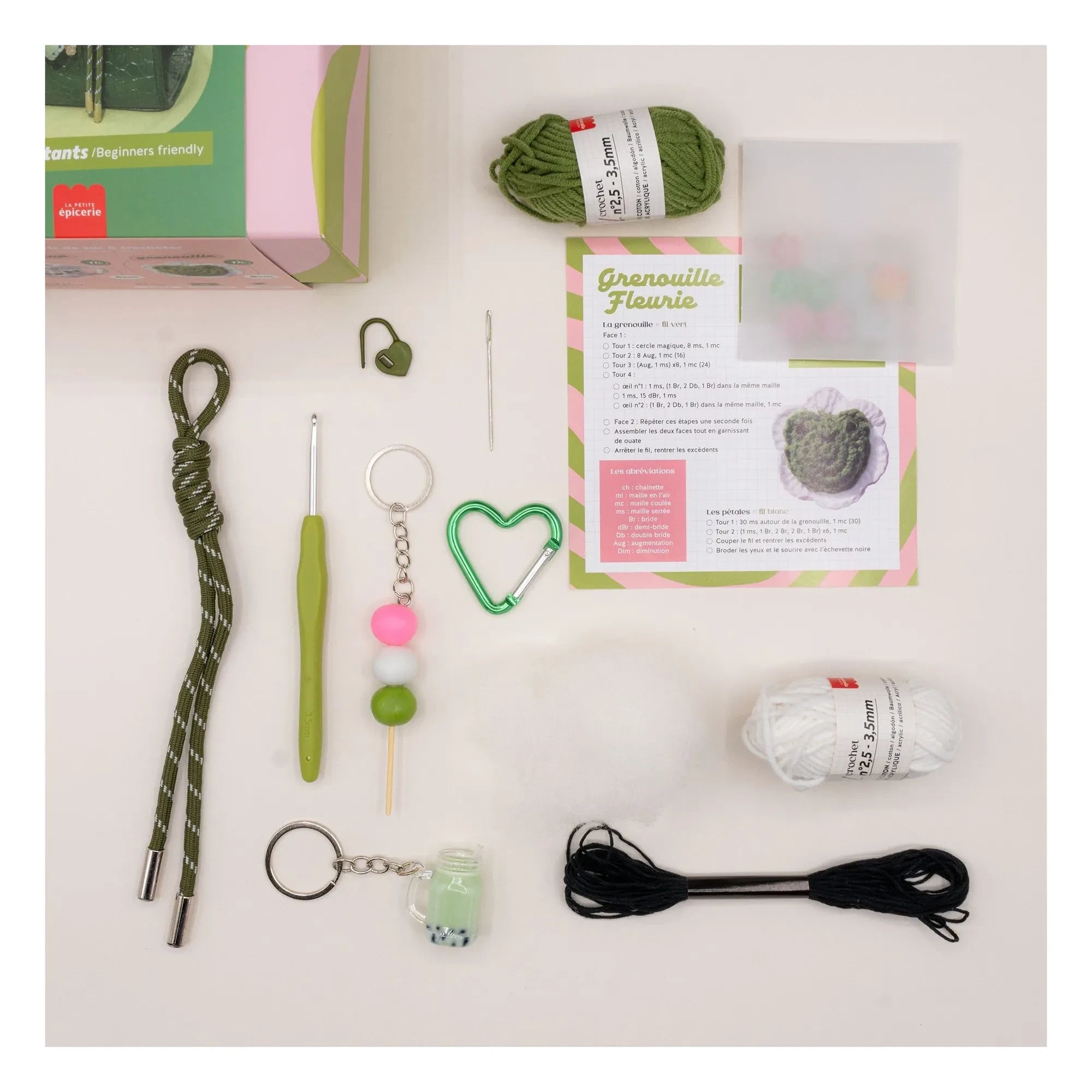 La Petite Épicerie - Crochet Charm Kit - Matcha Club