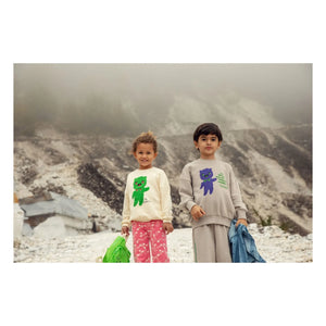 Mini Rodini - Alien Organic Cotton Sweatshirt | Ecru