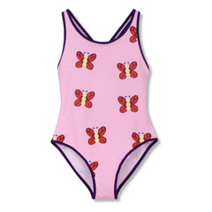 Wynken - Recycled Fiber Butterfly Swimsuit | Pink