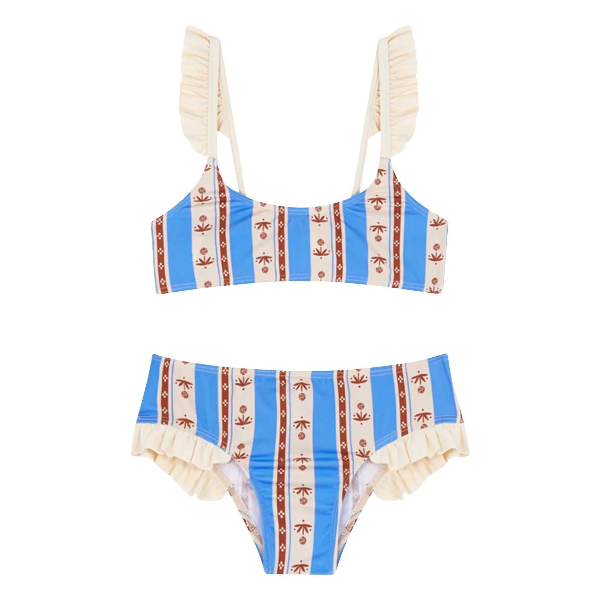 Birinit - Sena 2-Piece Striped Jersey | Azure Blue