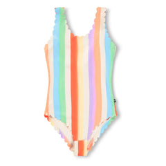 Molo - Noelle Striped Recycled Fiber Swimsuit | Orange