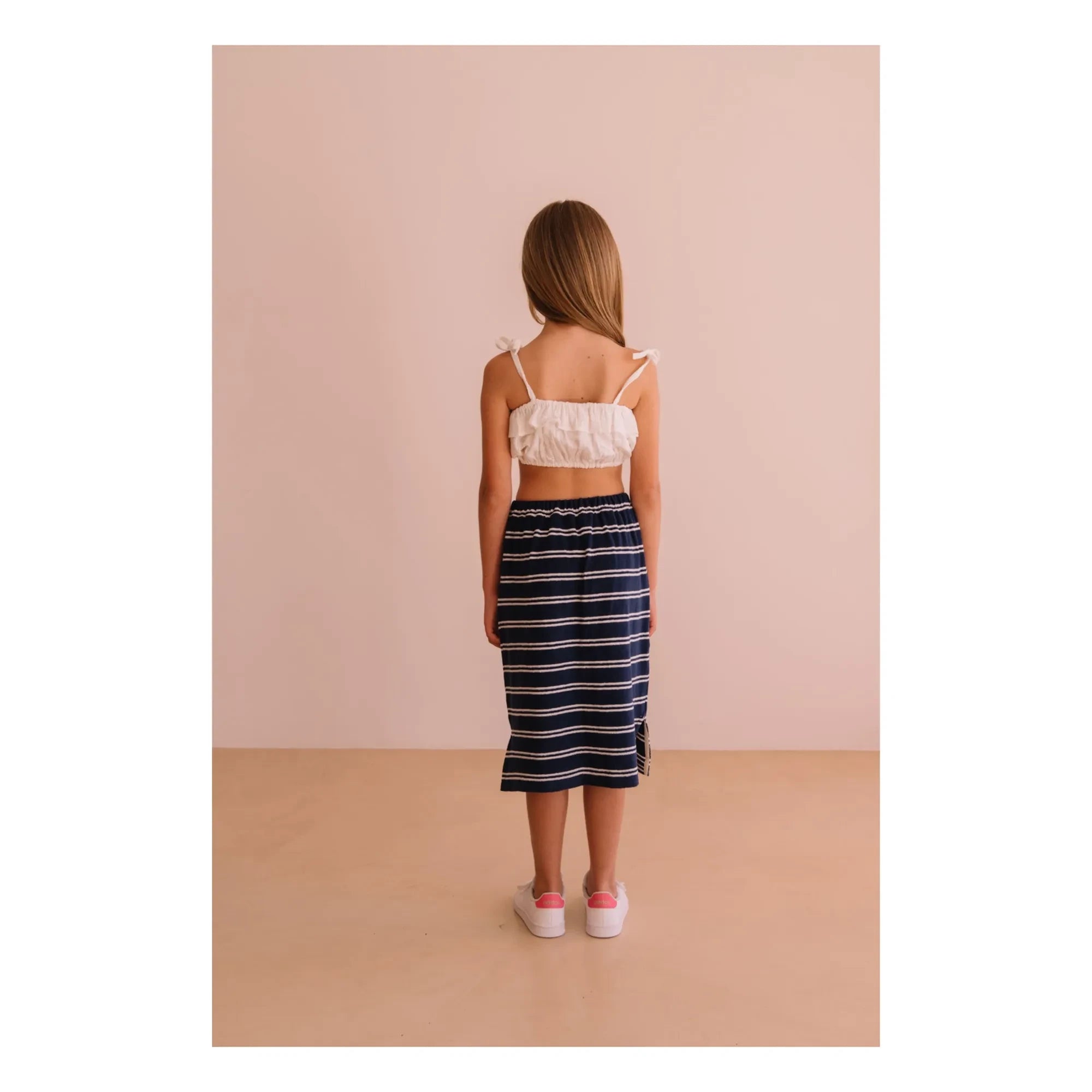 We Are Kids - Mandy Organic Cotton Embroidered Crop Top | White