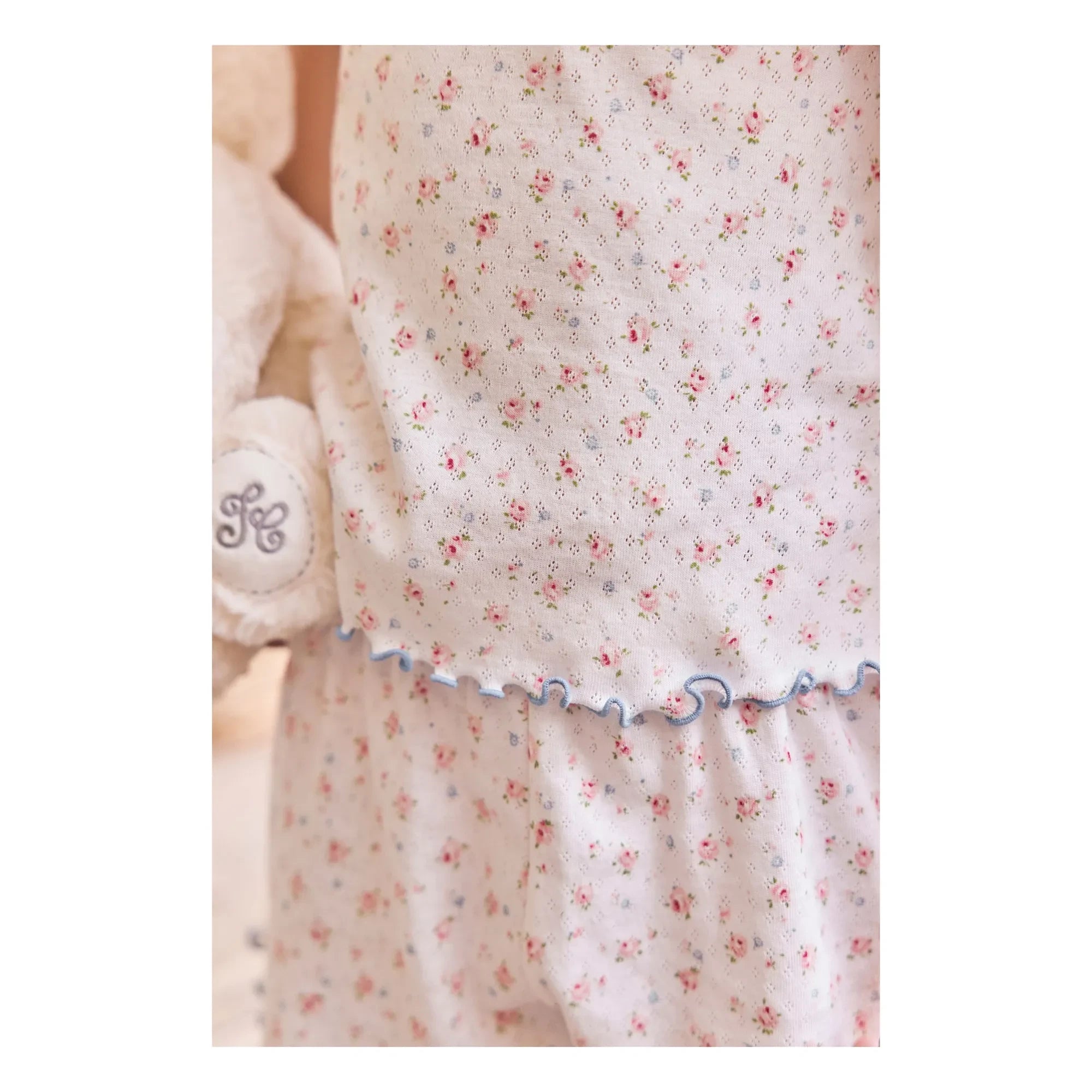 Tartine et Chocolat - Short Floral Pajama | Ivory