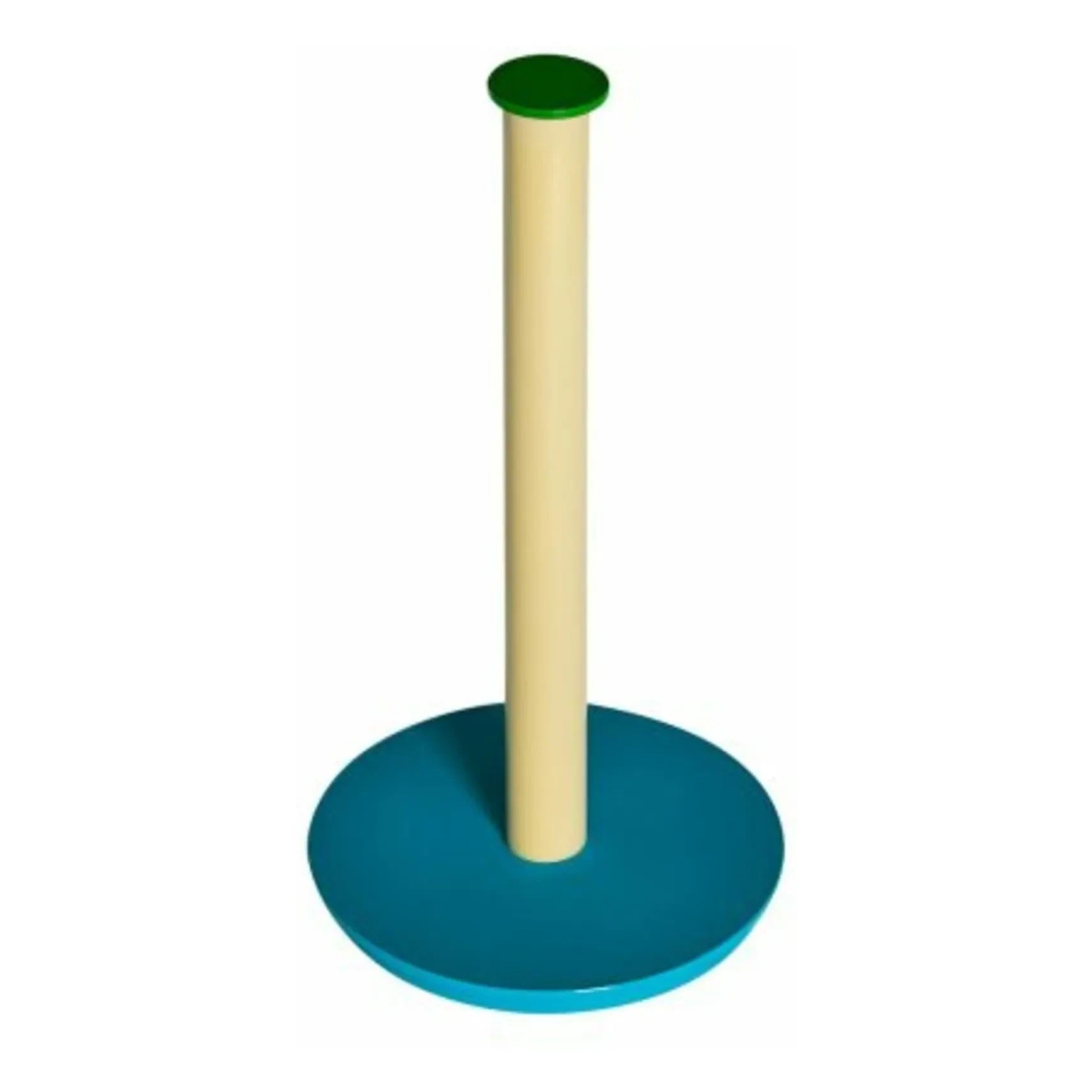 Hübsch - Play Paper Towel Holder | Peacock Blue