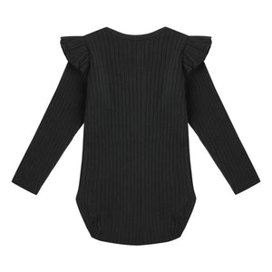 Rylee + Cru - Ribbed Bodysuit | Black