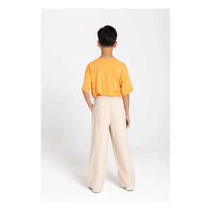Smallable Kid - Burt Wide-Leg Trousers | Cream