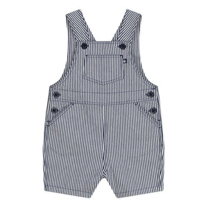 Petit Bateau - Striped Mini Overalls | Navy Blue