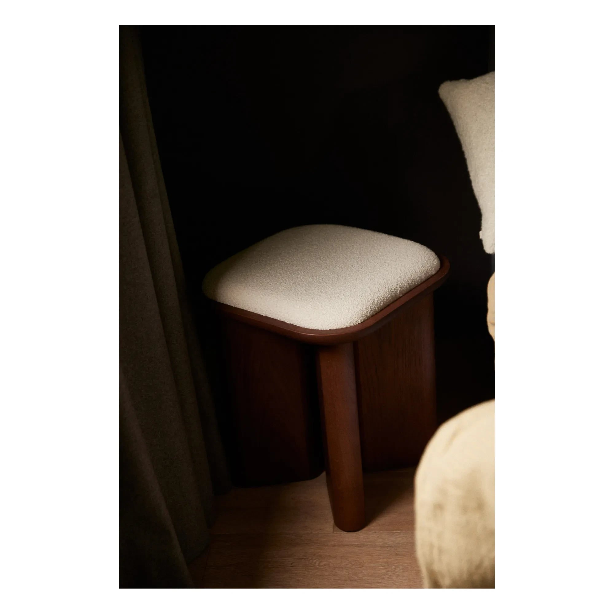 Gabrielle Paris - Lazarus Pouf | Walnut