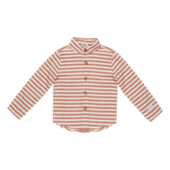 Donsje - Leom Striped Organic Cotton Shirt | Ecru