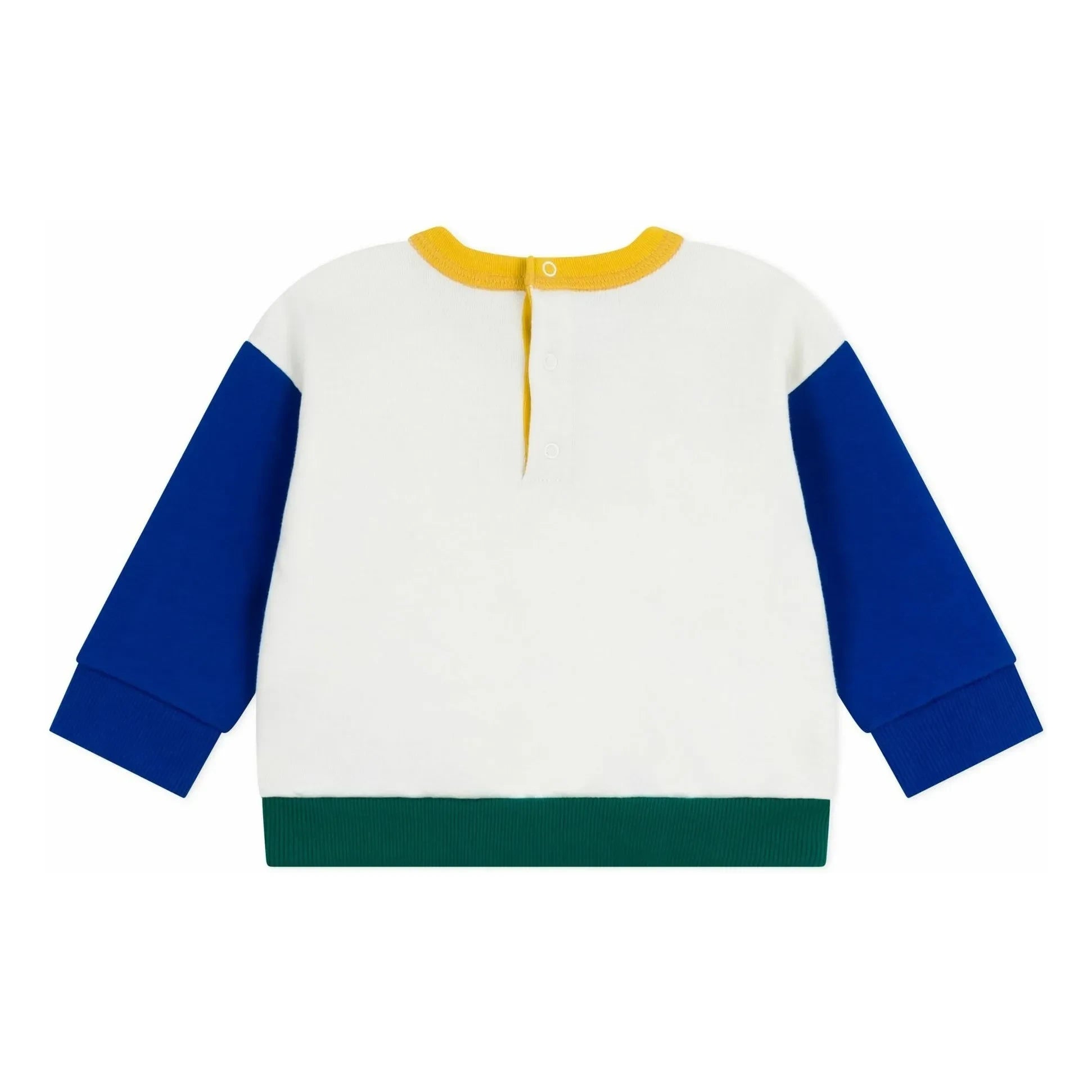Petit Bateau - Color Blocked Sweatshirt | Ecru