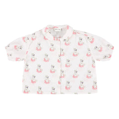 Morley - Xanon Cats Blouse | White