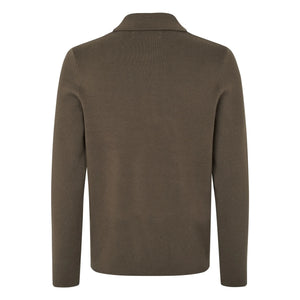 Samsoe Samsoe - Polo Guna Demi Zip | Brown
