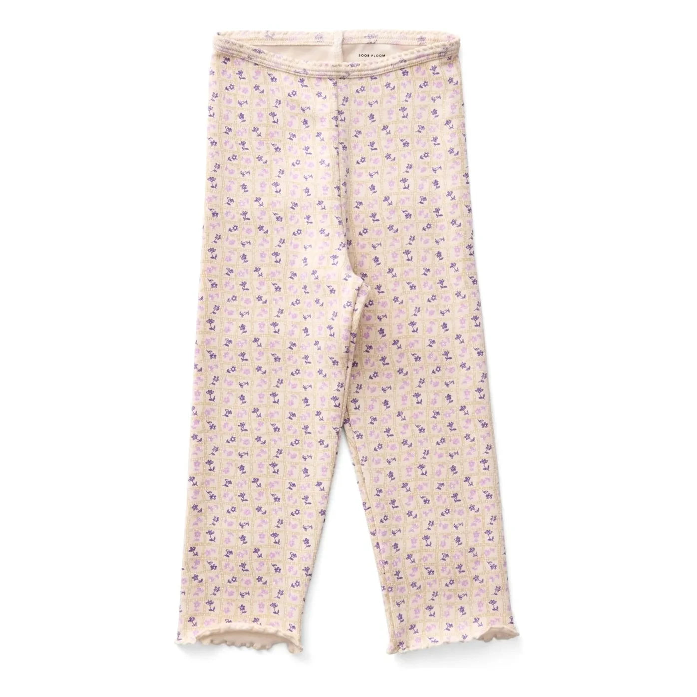 Soor Ploom - Organic Cotton Floral Pattern Capri Leggings | Dusty Pink