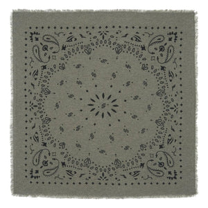 Kujten - Hachiko Cashmere Bandana | Melange Khaki