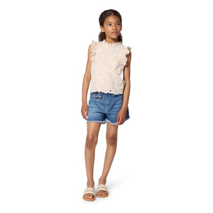 Chloé - Organik Denim Şort | Mavi