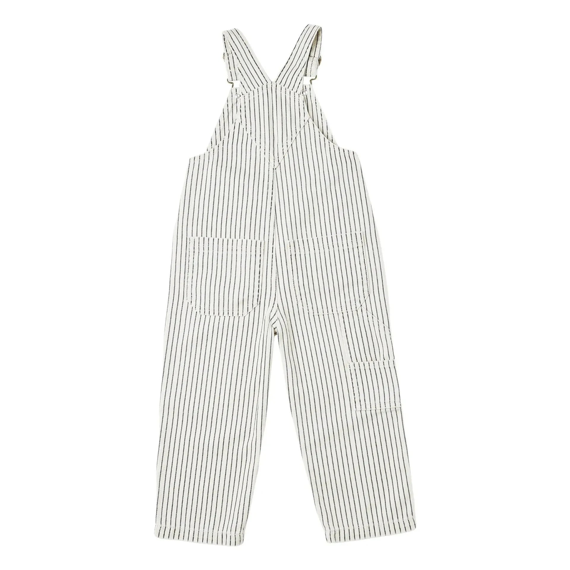 Rylee + Cru - Striped Playoveralls | Off-White
