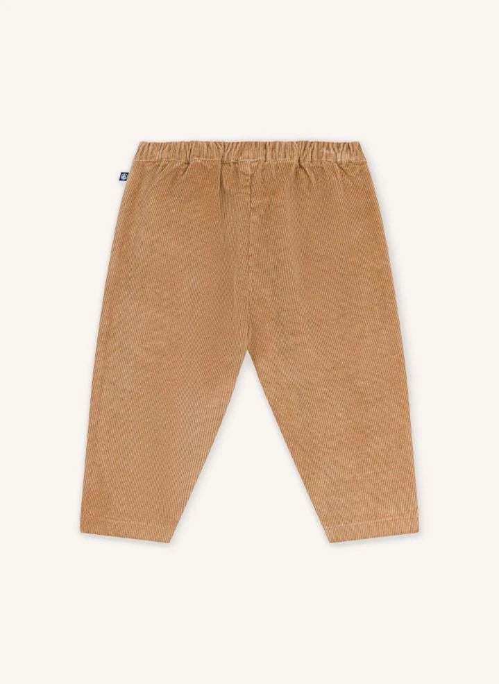 Petit Bateau - Kadife Pantolon Organik Pamuk | Bej