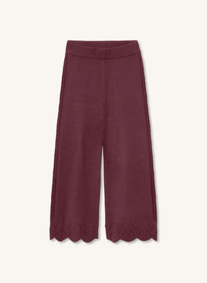 Fliink - Alilly Knitted Trousers | Burgundy