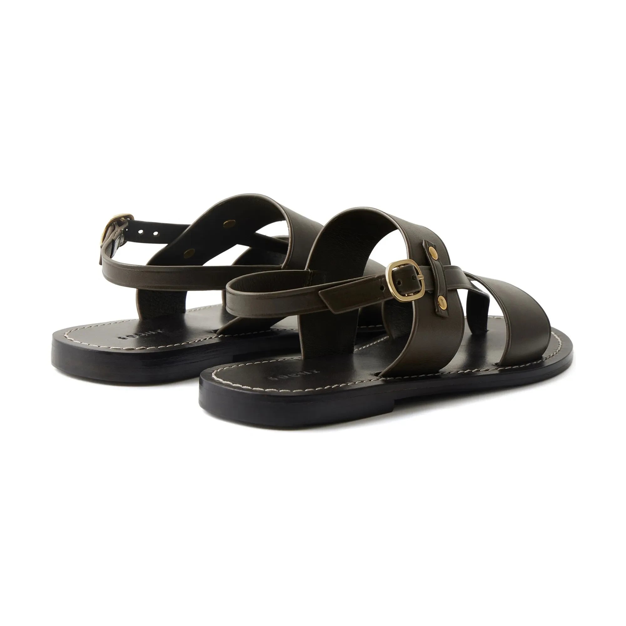 Soeur - Amazonia Leather Sandals | Khaki
