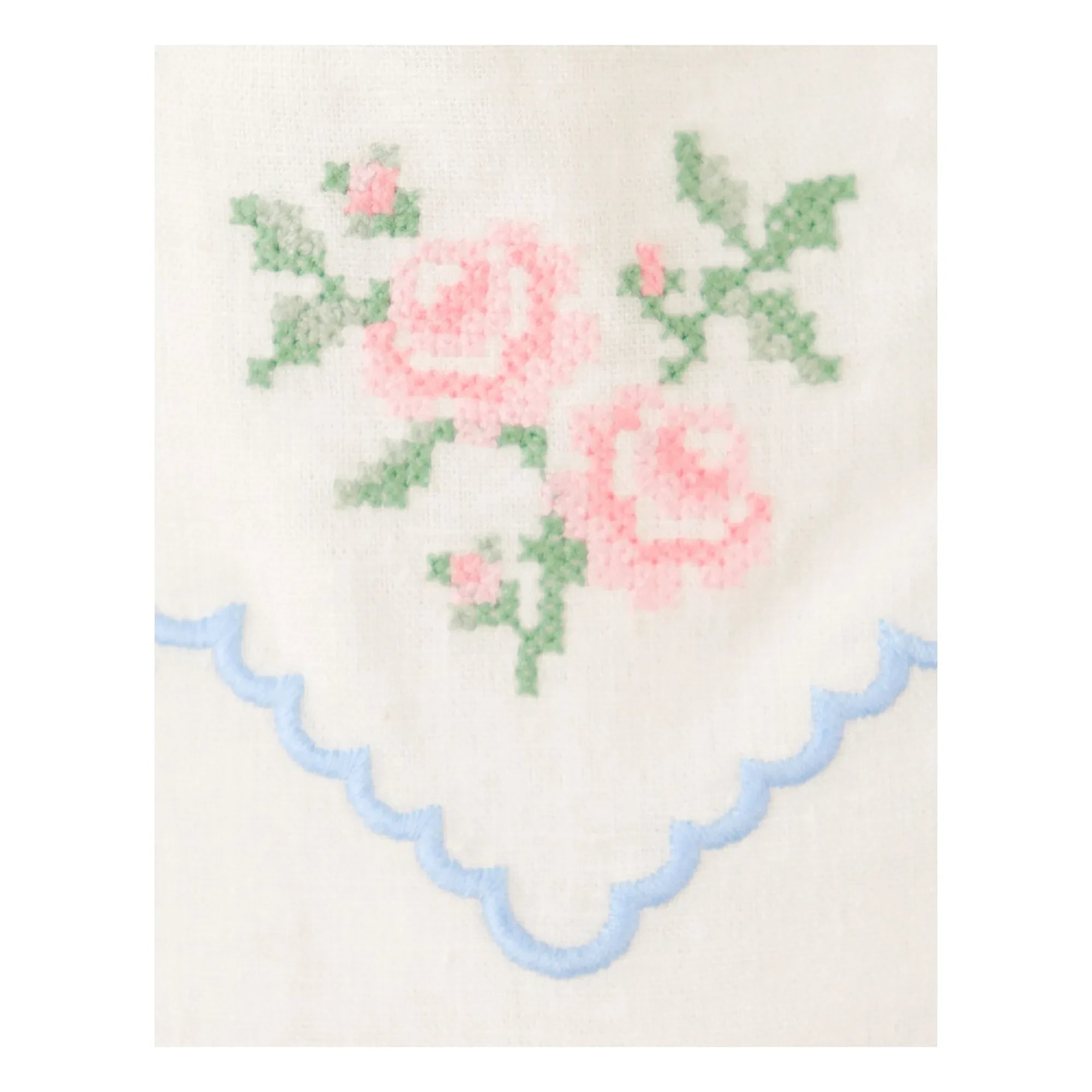 Gingersnaps - Linen Embroidered Genny Romper | Ecru