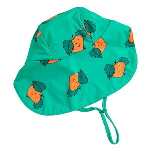 Bobo Choses - Orange Baby Bath Cap | Green