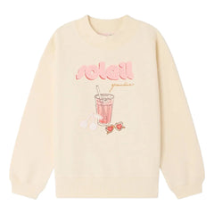 Bonpoint - Lika Soleil organik pamuklu sweatshirt | Ecru