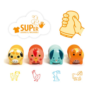Djeco - Farm Animal Stamps