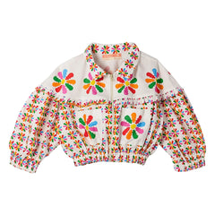 Fabula - Windmill Flared Jacket | White
