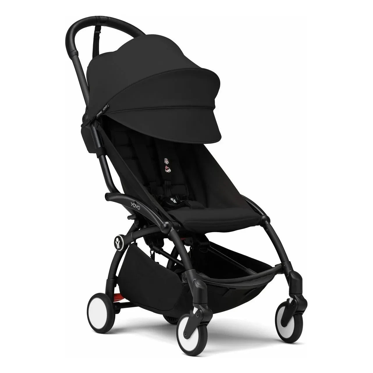 Stokke® - YOYO³ tam bebek arabası 0+ ve 6+ Siyah çerçeve | Siyah