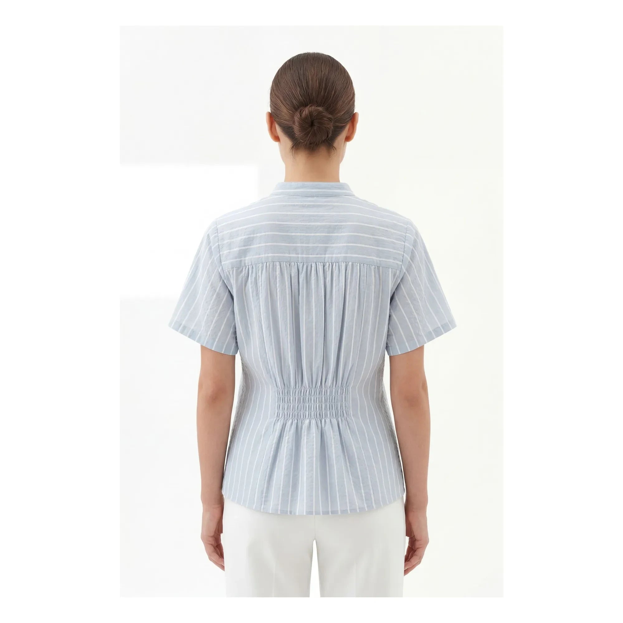 BELLEPIECE - Striped Blouse Patrizia Cotton | Light Blue