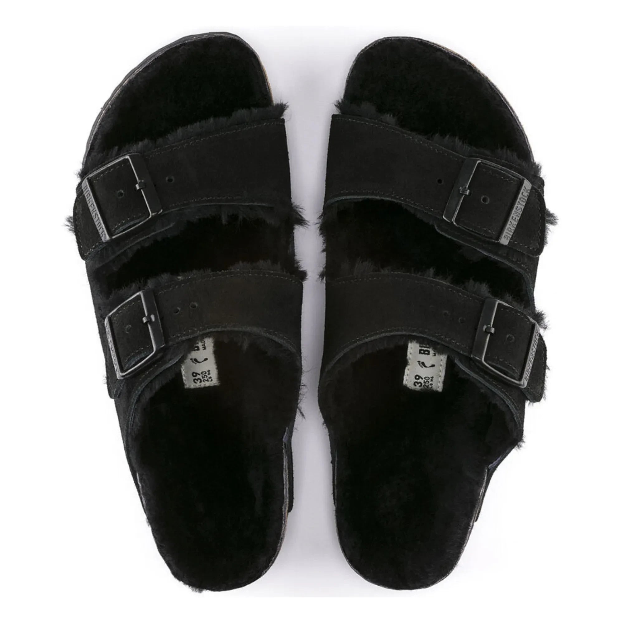 BIRKENSTOCK - Shearling Arizona Sandaletler - Yetişkin Koleksiyonu | Siyah