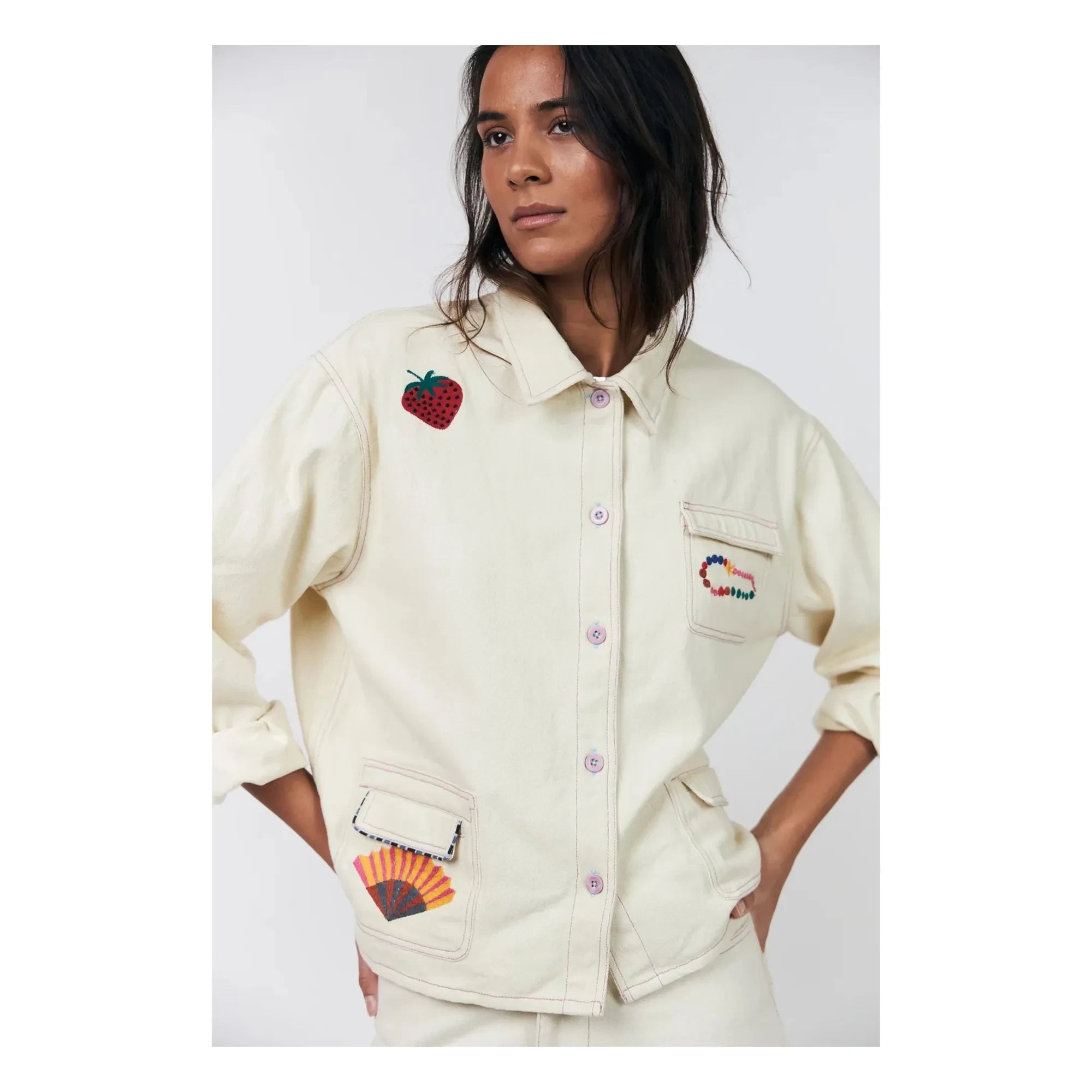 Lollys Laundry - April Pamuk ceket | Krem