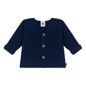 Petit Bateau - Barbie Organic Cotton Cardigan | Navy Blue