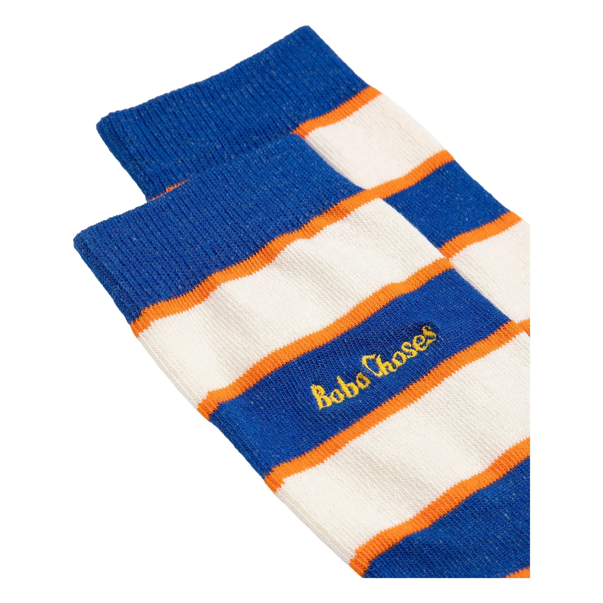 Bobo Choses - Striped Organic Cotton Crew Socks | Blue