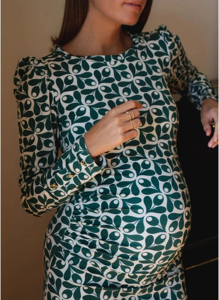 Paloma Collection - Thelma Sintra Hamile Elbisesi | Yeşil