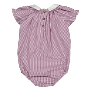 Loir - Bilbao Striped Romper | Purple