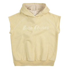 Bobo Choses - Bobo Choses Organic Cotton Sleeveless Hoodie | Yellow