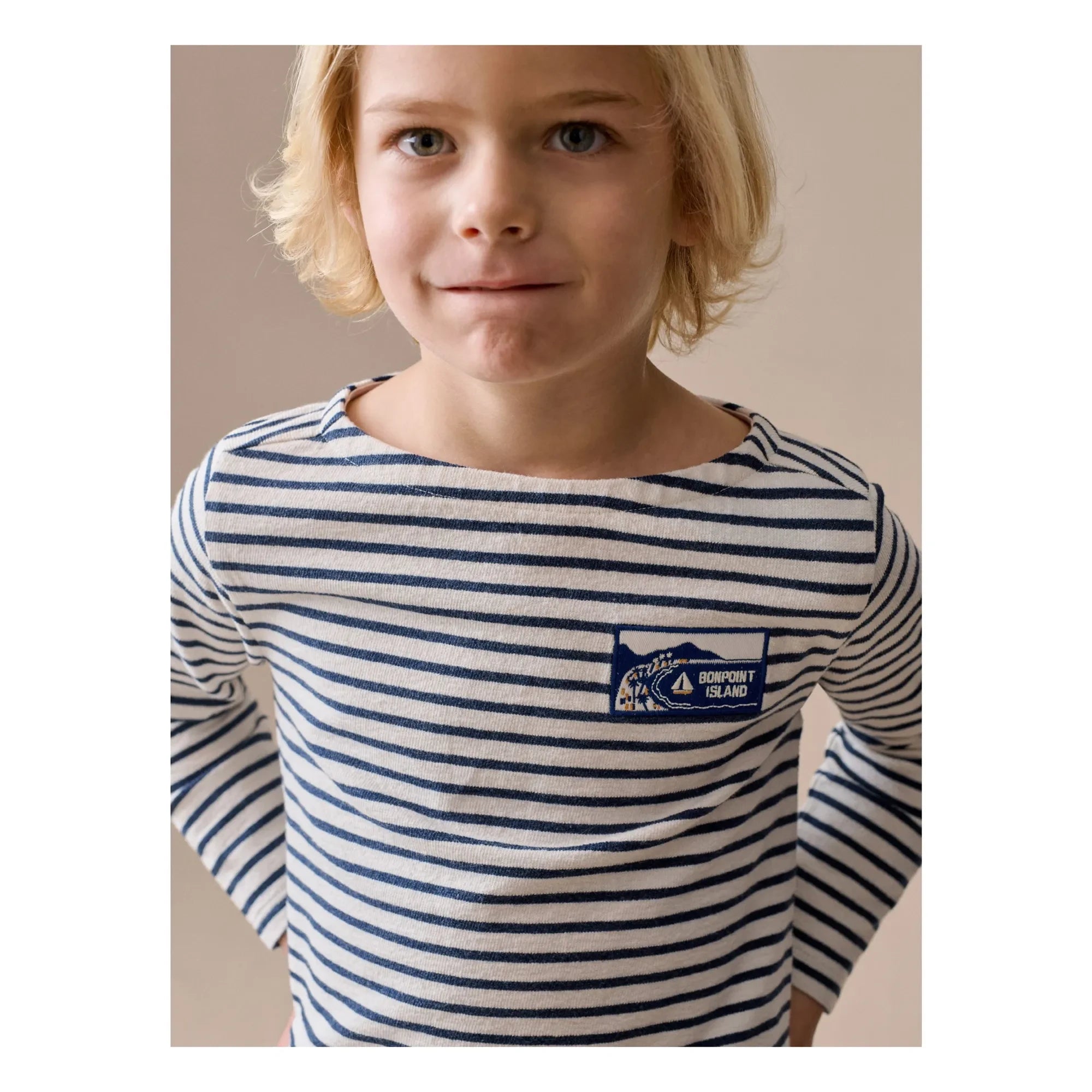 Bonpoint - Striped Baudelaire T-Shirt | Ecru