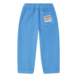 American Vintage - Pusway Organic Cotton Drawstring Denim Trousers | Blue
