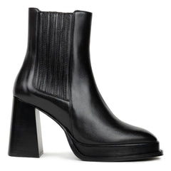 Bobbies - Deva Boots in Sheepskin | Black