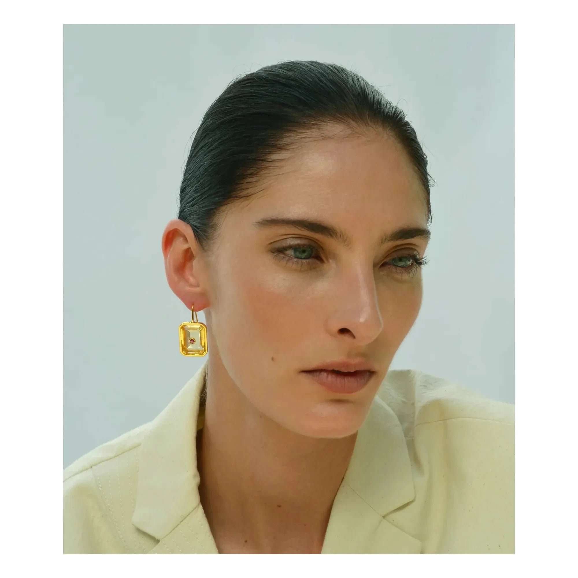 Lizzie Fortunato - Terracotta Earrings | Citrine