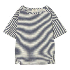 Cozmo - Alan Striped T-Shirt | Navy Blue
