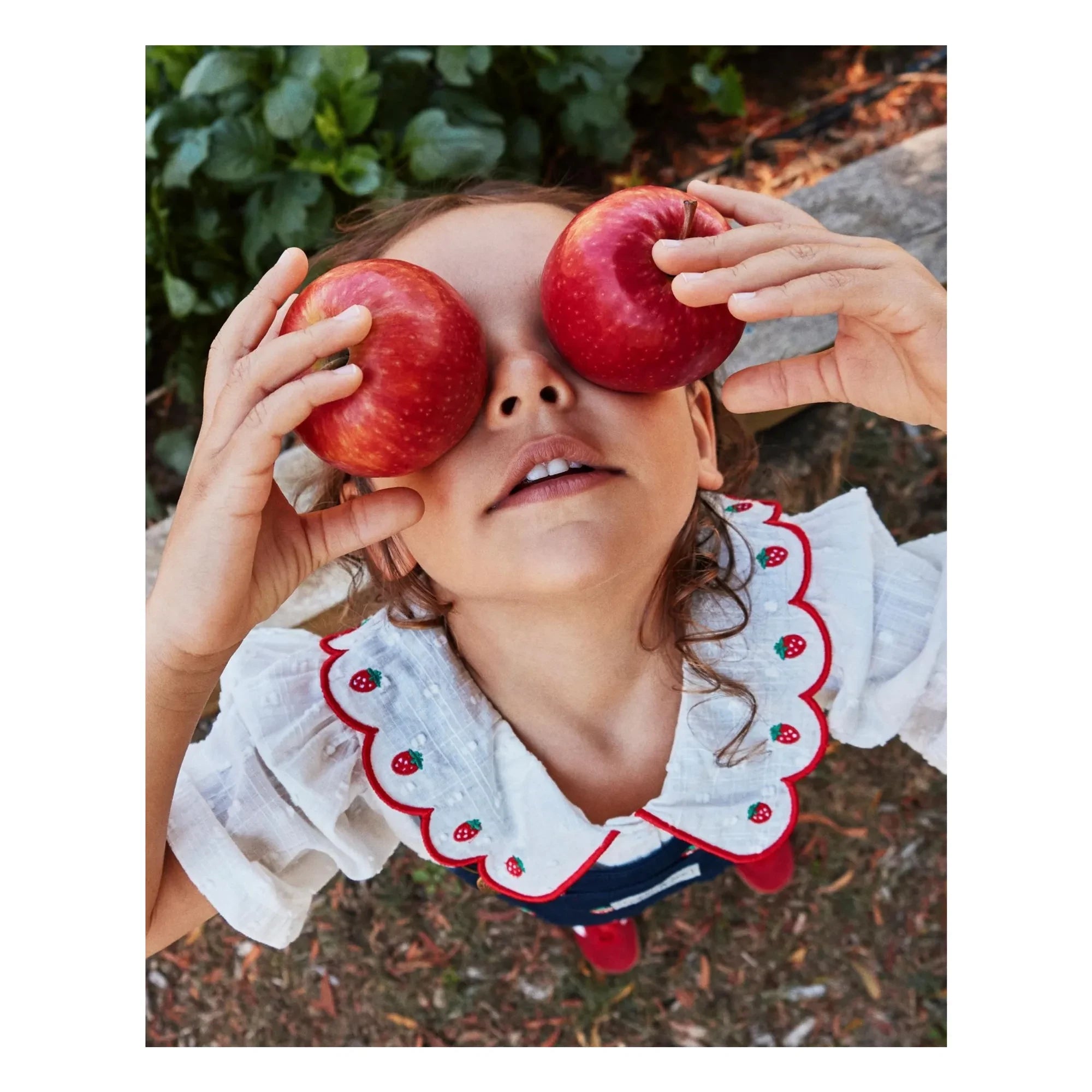 Goldie + Ace - Strawberry Crop Blouse | Ivory