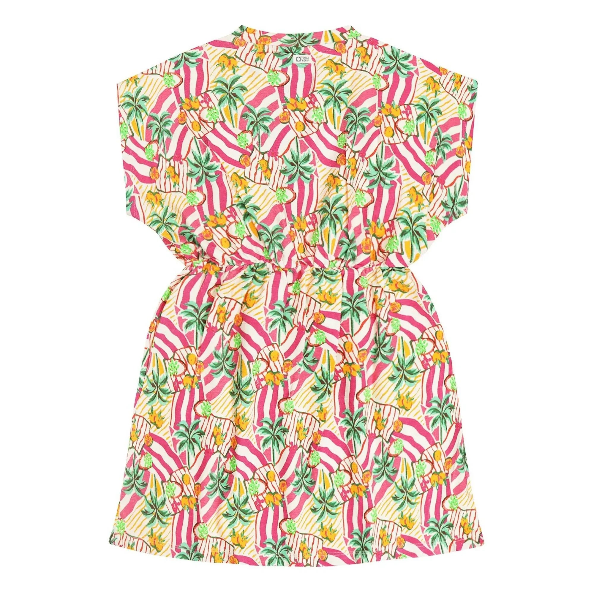 Tumble N'Dry - Marilia Palm Elbise Organik pamuk | Pembe