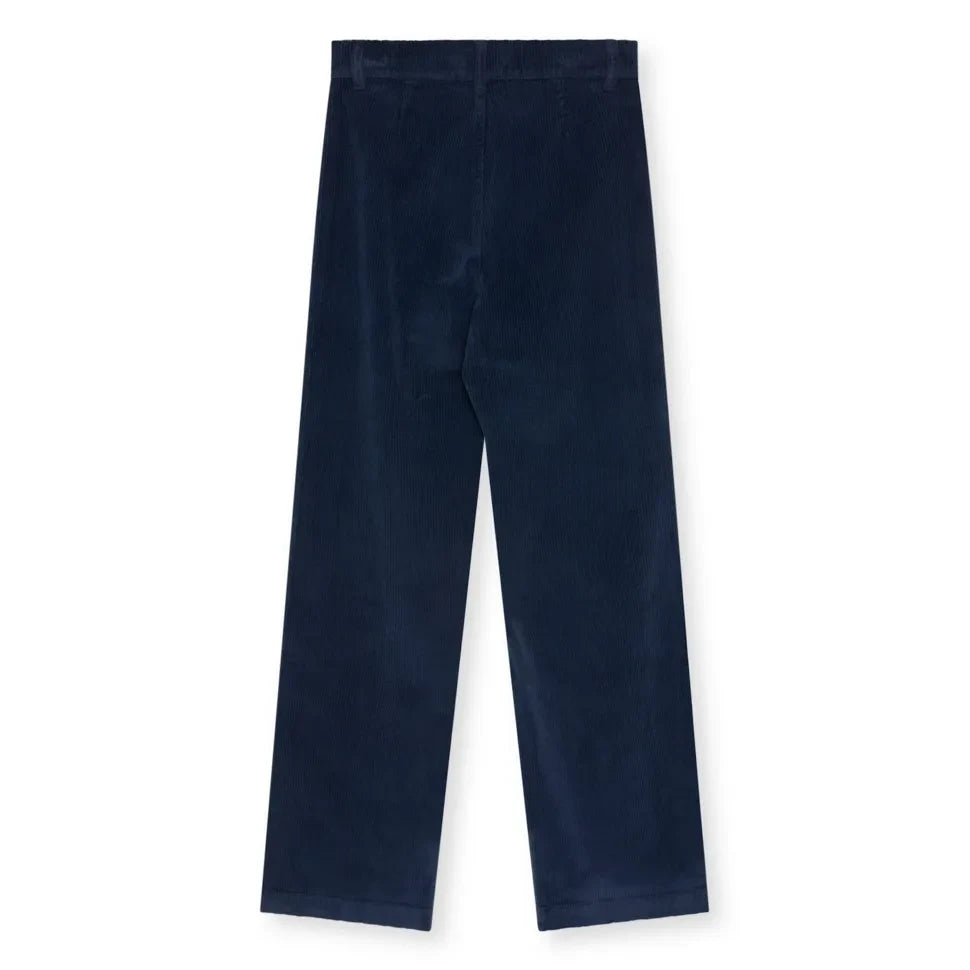 the new society - Ines Kadife Pantolon | Gece mavisi
