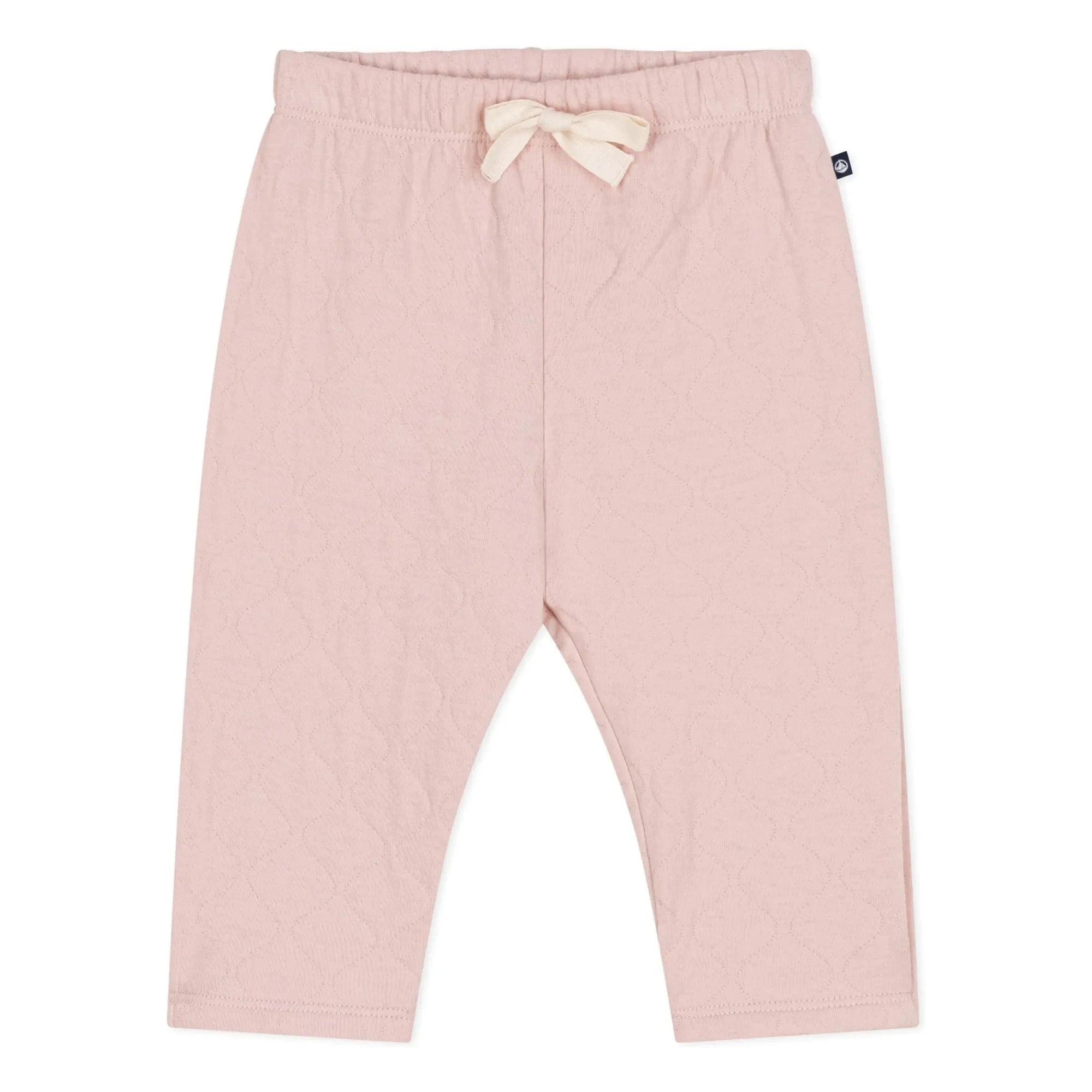 Petit Bateau - Organic Cotton Tapucin Quilted Pants | Dusty Pink