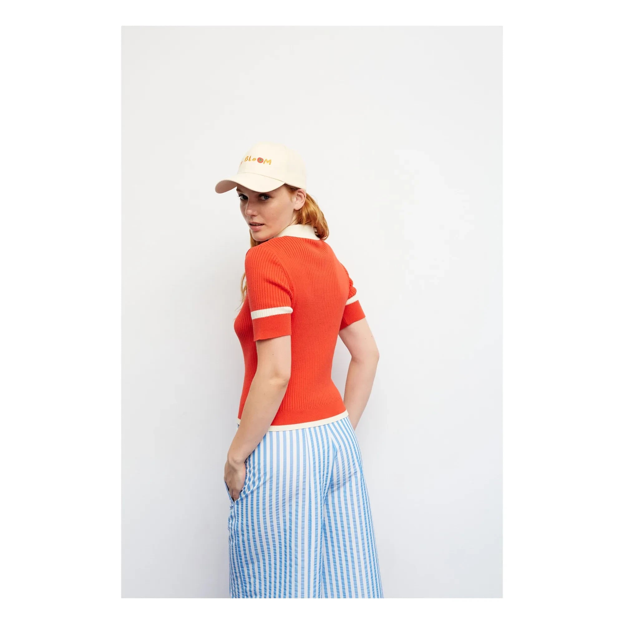 Dr Bloom - Trina Cotton Polo T-Shirt | Red