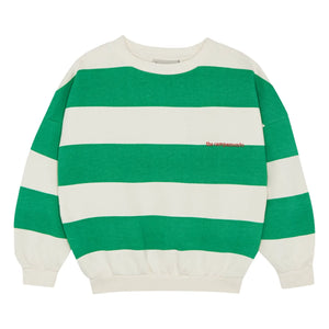 The Campamento - Oversized Striped Sweatshirt | Green