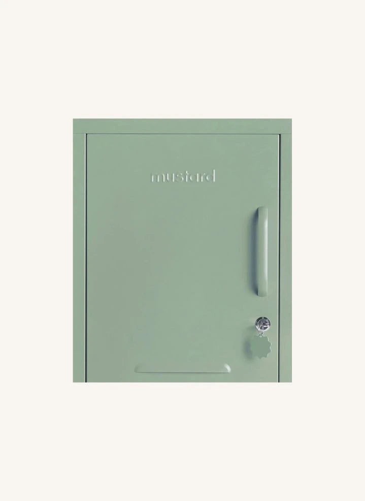Mustard Made - Short Metal Nightstand | Sage